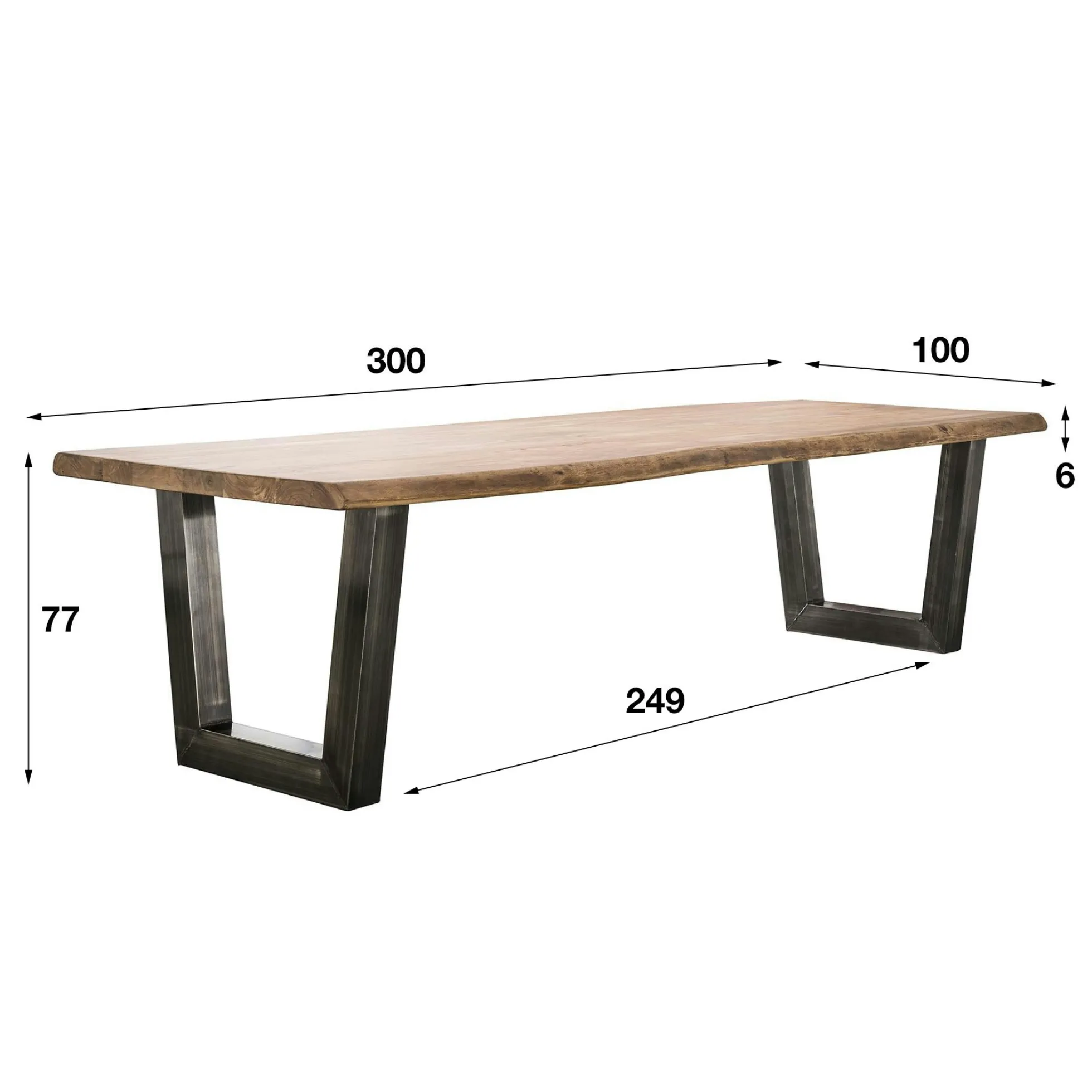 Table à manger tronc 300 CAIRNS