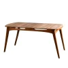Table à manger vintage - bois brun, 160 cm DILI