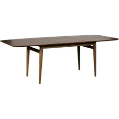 Table à manger vintage en chêne avec rallonge intégrée 160-215 cm BRADFORD