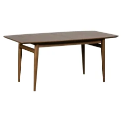 Table à manger vintage en chêne avec rallonge intégrée 160-215 cm BRADFORD