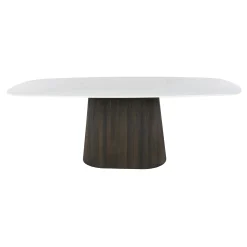 Table à manger vintage en céramique marbrée 215 cm MAHAL