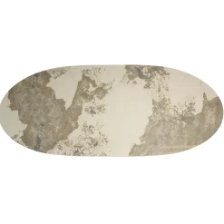 Table à manger 200x90cm plateau céramique pieds bois LINEA