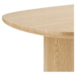 Table moderne placage bois clair pieds design, 210 cm MATERA