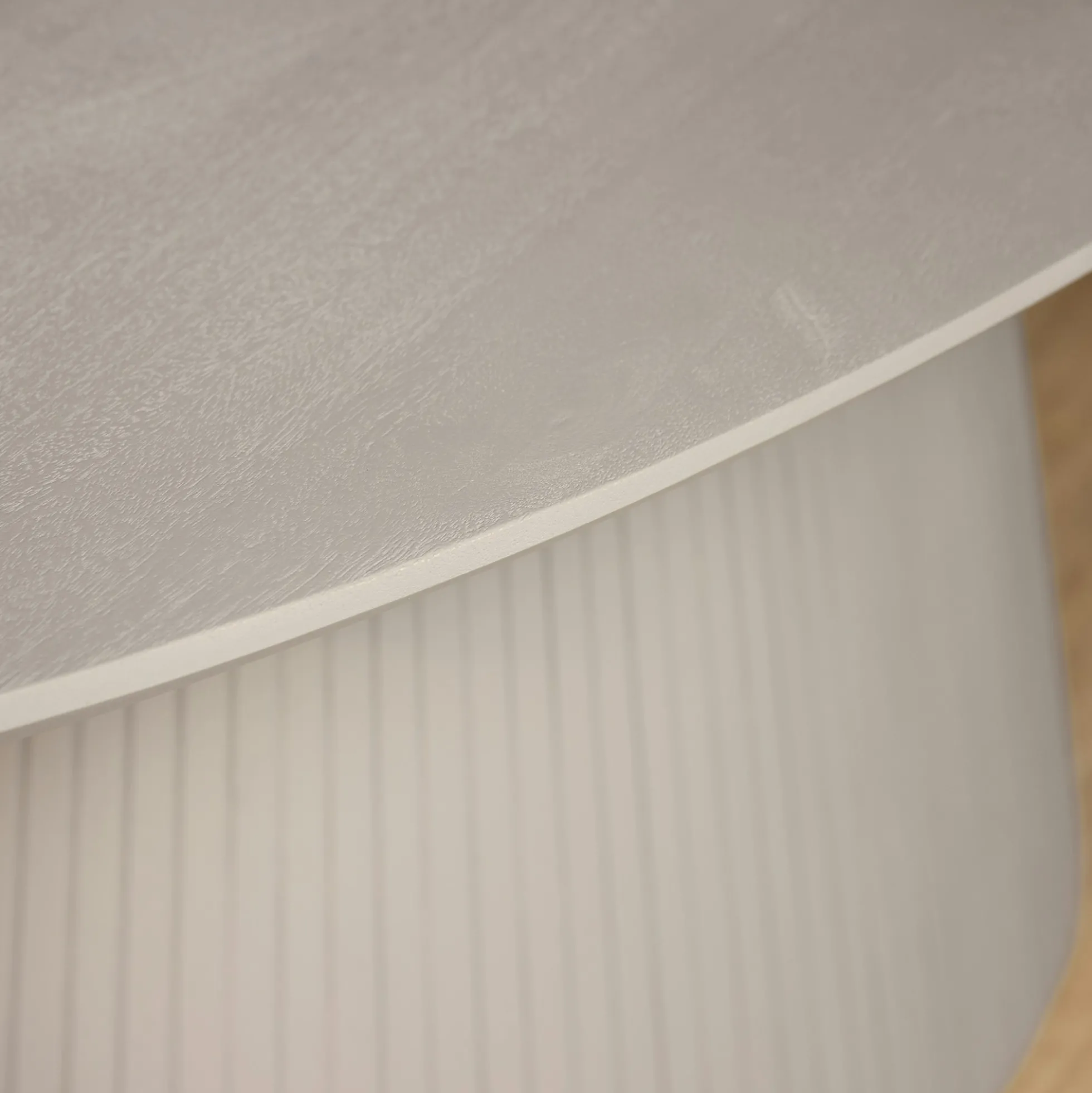 Table ovale bois gris à pied rainuré 240 cm CALERO