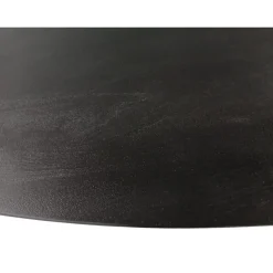 Table ovale bois noir pied croisé 180 cm UDA