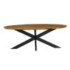 Table ovale en bois pied croisé 210 cm UDA