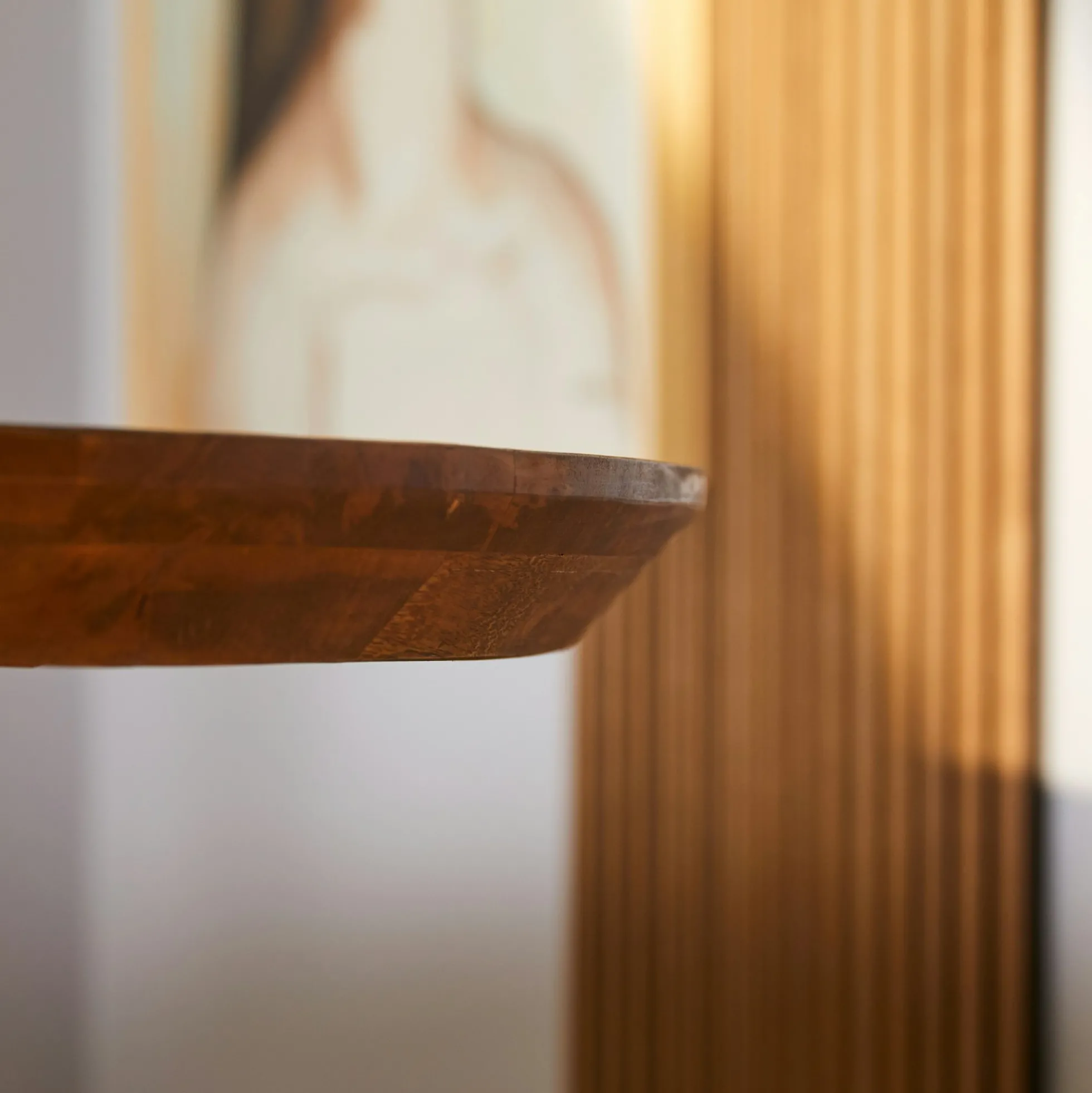 Table ovale en bois pied croisé 180 cm UDA