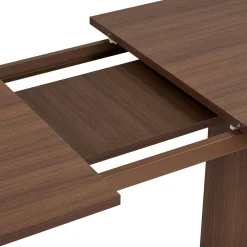 Table ovale extensible effet bois noyer 160-200 cm MARFA