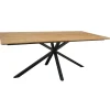 Table pied central en bois de teck recyclé 240 cm DEPOK