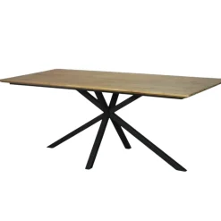 Table pied central en bois de teck recyclé 2 m DEPOK