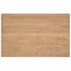 Table rectangulaire bois clair pied central 180 cm RIVANO