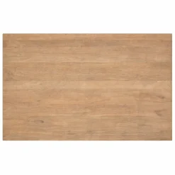 Table rectangulaire bois clair pied central 160 cm RIVANO