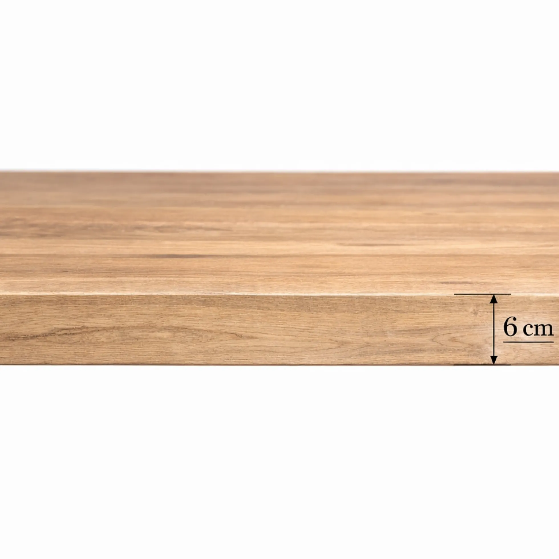 Table rectangulaire bois clair pied central 220 cm RIVANO