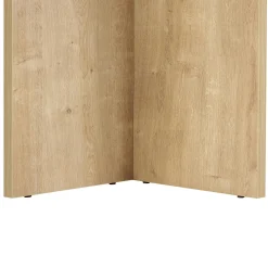 Table rectangulaire bords ronds effet chêne clair 180 cm MARFA