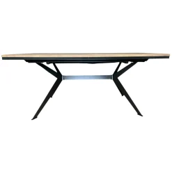 Table rectangulaire extensible en chêne blanc 180 cm PALERME