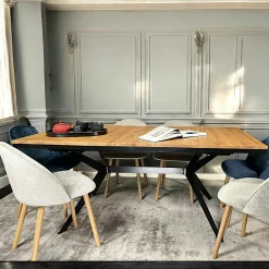 Table rectangulaire extensible en chêne huilé 220 cm PALERME