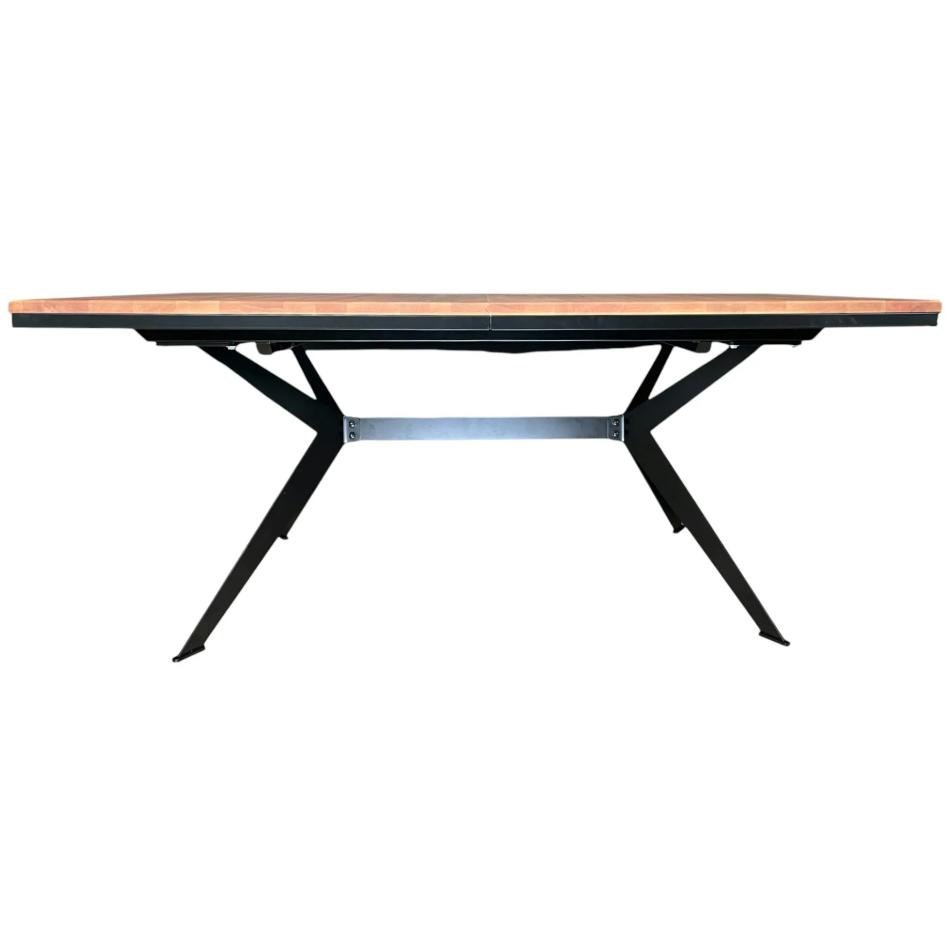 Table rectangulaire extensible en chêne brun 180 cm PALERME