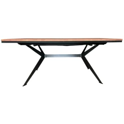 Table rectangulaire extensible en chêne brun 220 cm PALERME