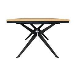 Table rectangulaire extensible en chêne huilé 180 cm PALERME