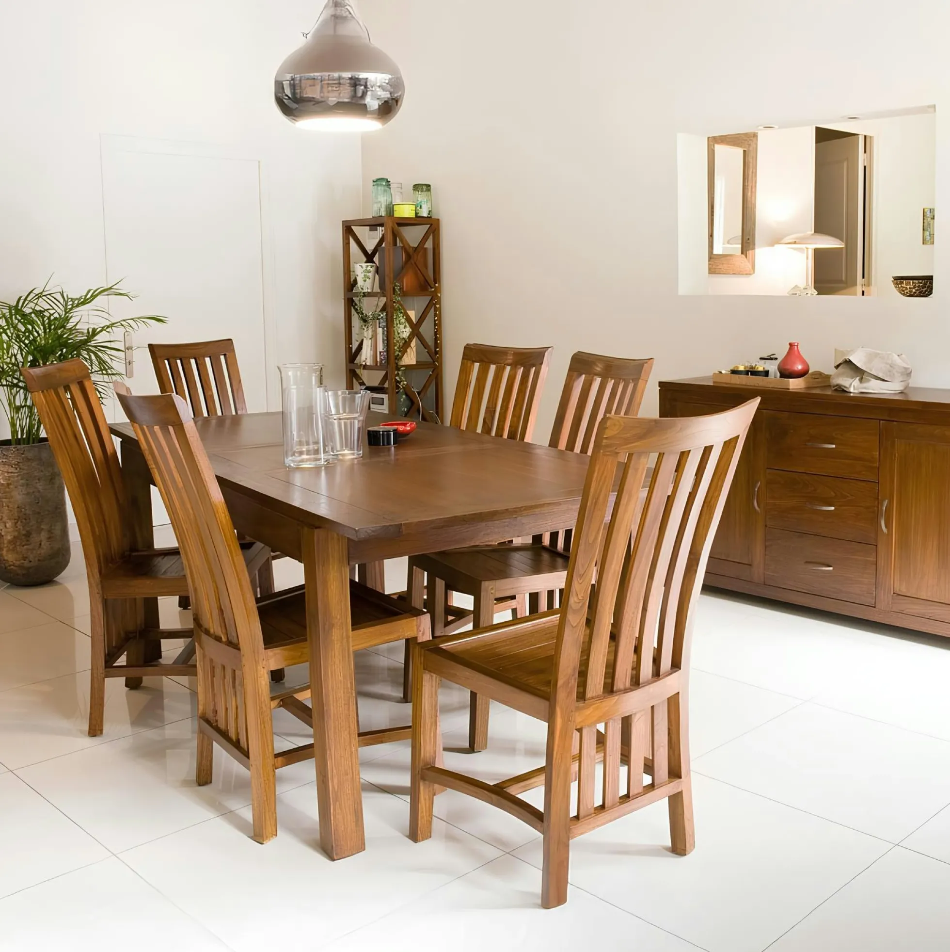 Table repas + allonge 160/200cm LOLA
