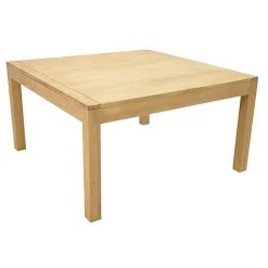Table repas carrée extensible hévéa 140/240cm OLGA