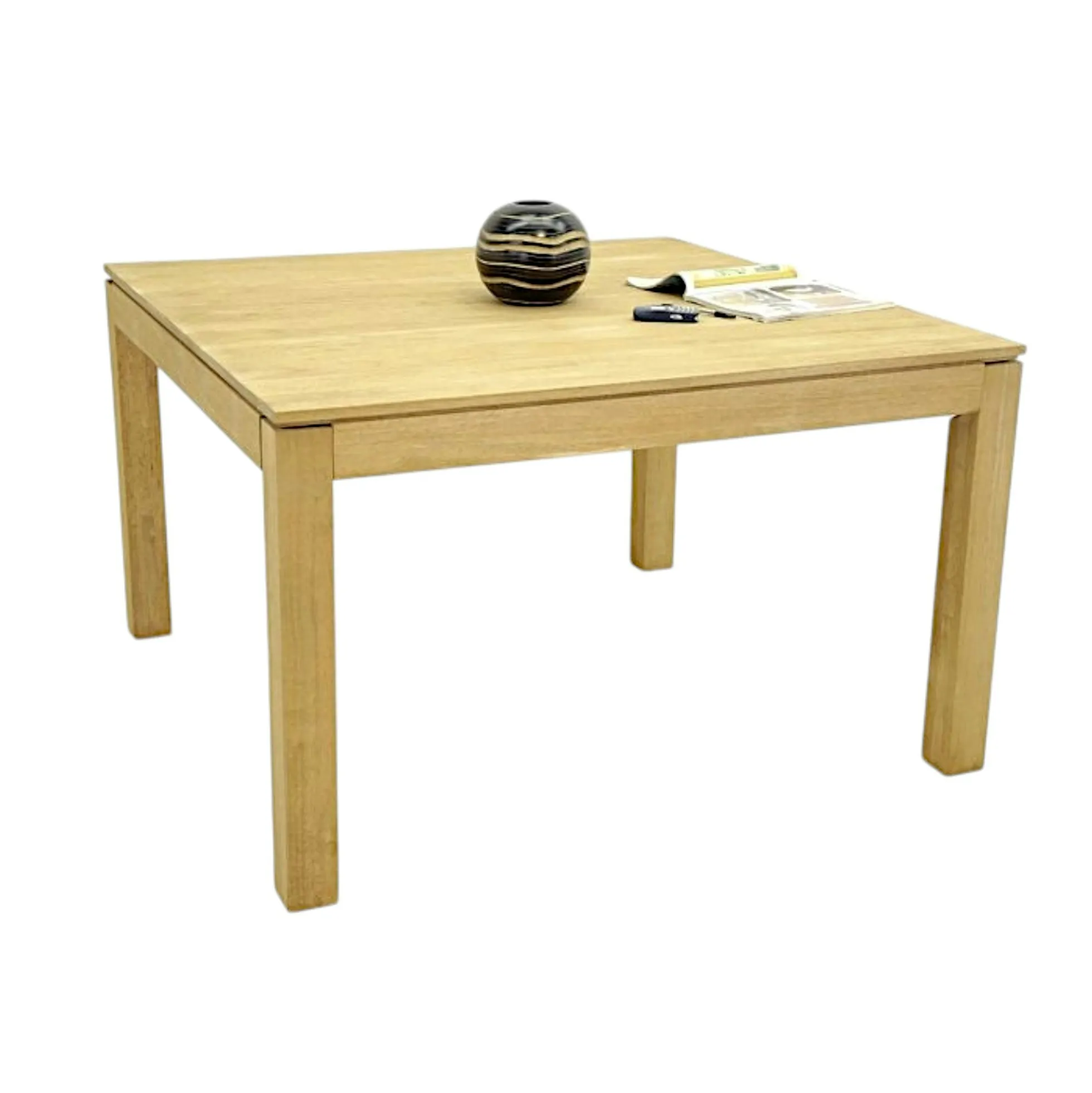 Table repas carrée hévéa 125cm HELENA