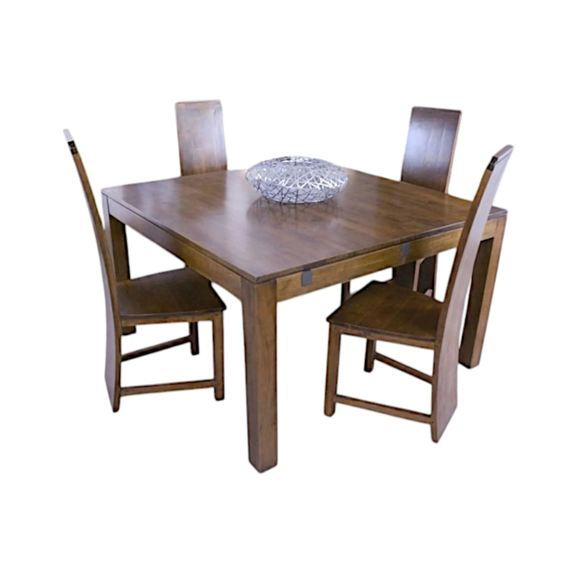 Table repas carrée hévéa 125cm HELENA