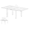 TABLE REPAS EXTENSIBLE 100/200CM ATTAN