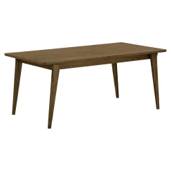 Table repas extensible en bois plaqué chêne fumé, 240/290/340 cm KALKIE