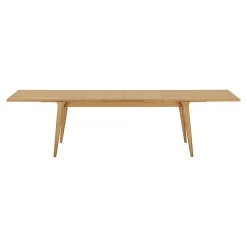 Table repas extensible en bois plaqué chêne, 240/290/340 cm KALKIE