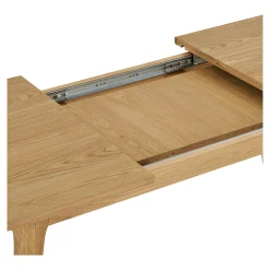 Table repas extensible en bois plaqué chêne, 240/290/340 cm KALKIE