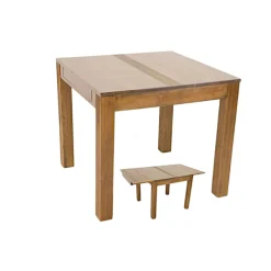 Table repas extensible hévéa 85/149cm GALA