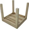 Table repas extensible hévéa 80/144cm HELENA