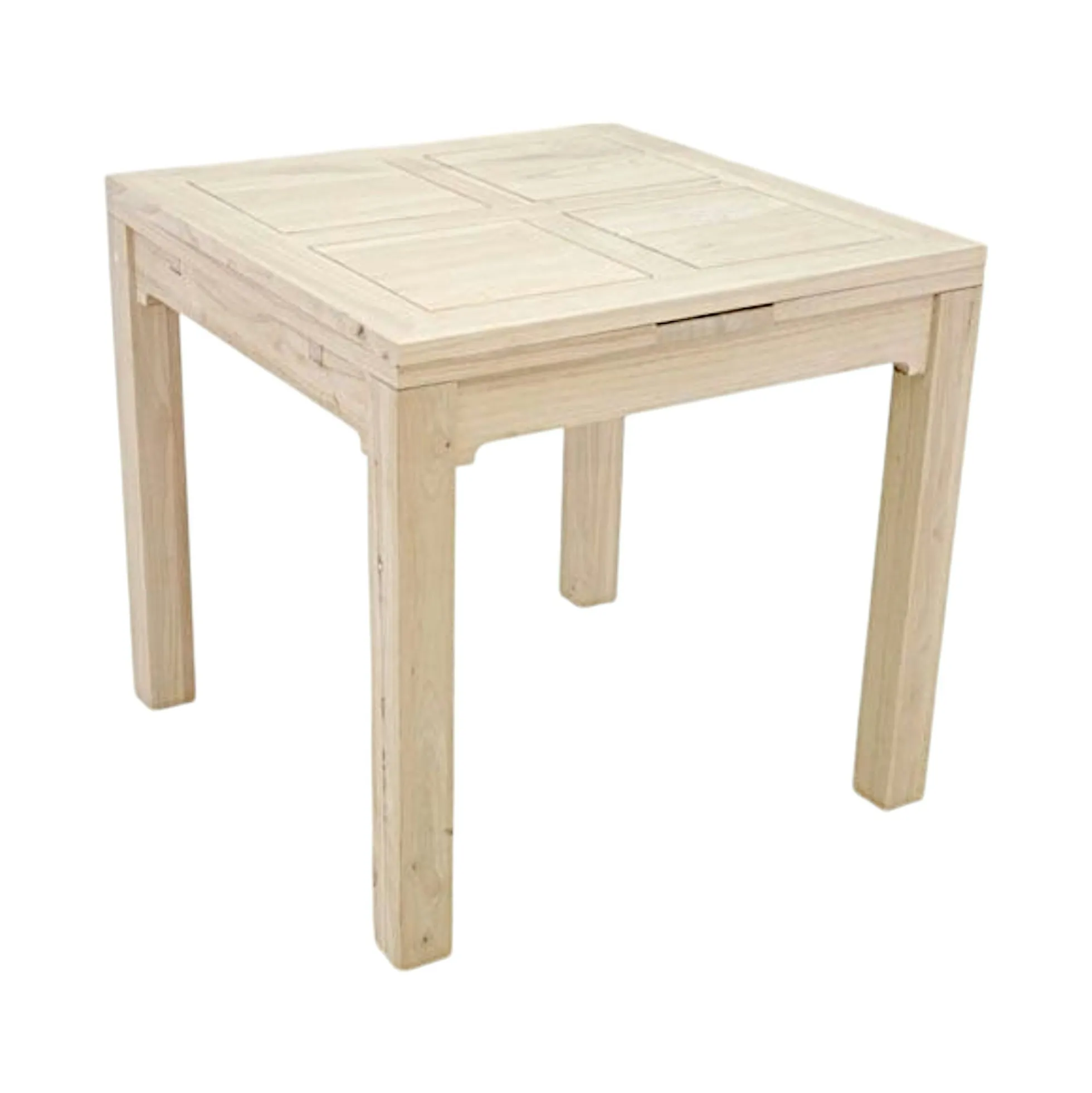 Table repas extensible hévéa 80/144cm HELENA