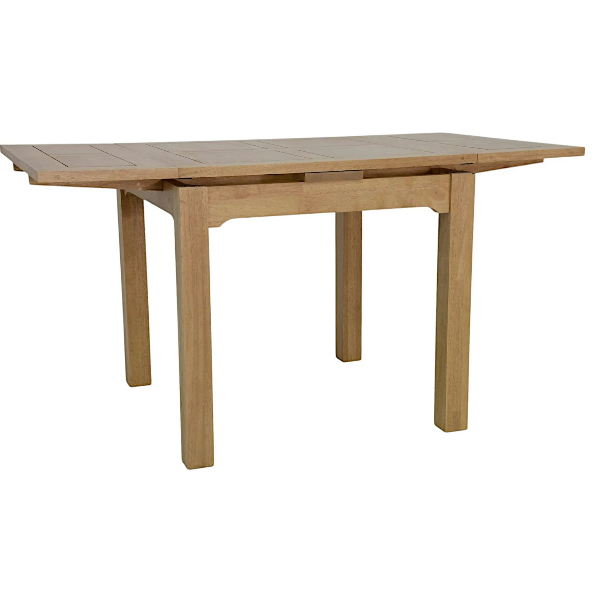 Table repas extensible hévéa 80/144cm HELENA
