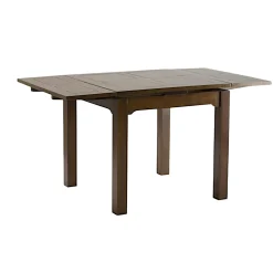 Table repas extensible hévéa 80/144cm HELENA