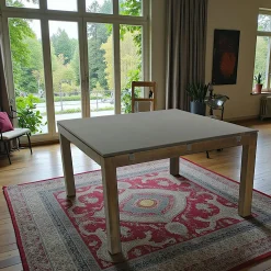 Table repas extensible hévéa 130/210cm HELENA