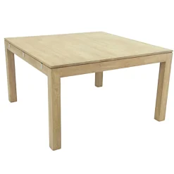 Table repas extensible hévéa 130/210cm HELENA
