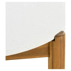 Table repas ovale terrazzo blanche 210 cm BALI