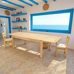Table repas rectangle extensible 180-280cm hévéa ATTAN