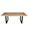 Table rivière epoxy noir et bois d'acacia 200 cm BORA