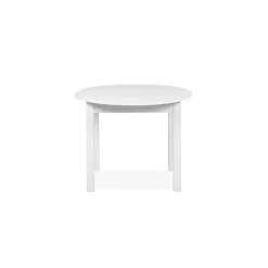 Table ronde blanche extensible Ø100-140 cm ALVA