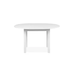 Table ronde blanche extensible Ø100-140 cm ALVA