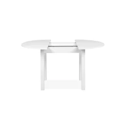 Table ronde blanche extensible Ø100-140 cm ALVA