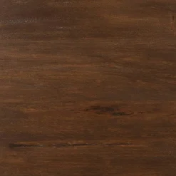 Table ronde bois brun pied blanc Ø150 cm CORTINA