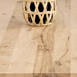 Table ronde chêne blanc pied central droit 130 cm PALERME