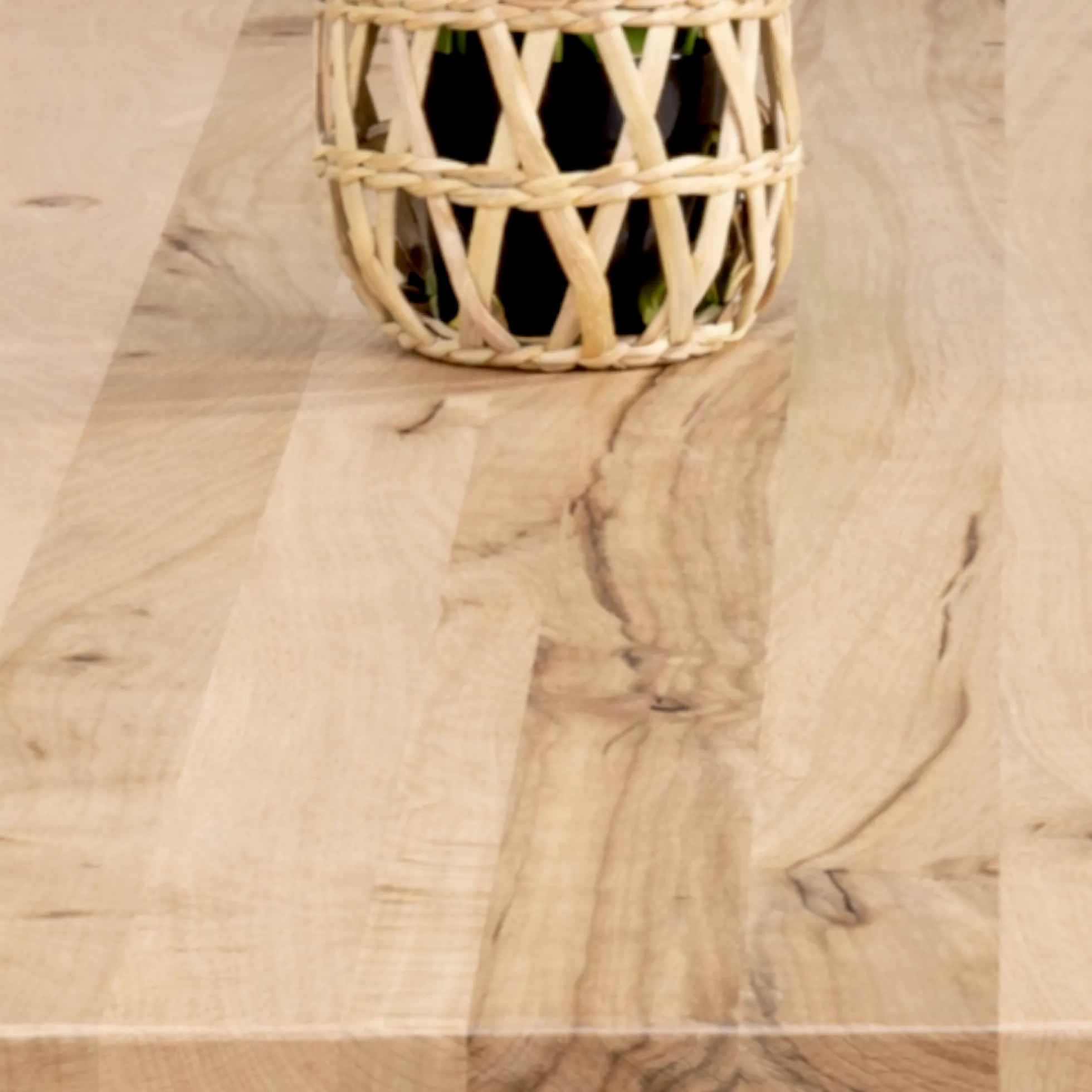 Table ronde chêne blanc pied central droit 110 cm PALERME