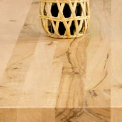Table ronde chêne huilé pied central droit 110 cm PALERME