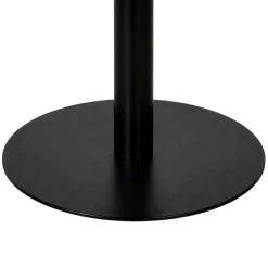 Table ronde chêne huilé pied central droit 120 cm PALERME