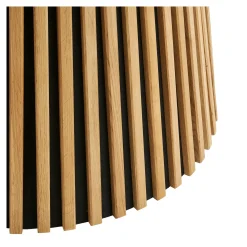 Table ronde en chêne clair avec piètement baguette ø120 cm AMSTERDAM